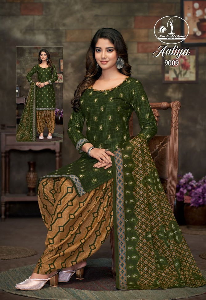 Aaliya Vol 9 By Miss World Daily Wear Cotton Dress Material Wholesale Online
